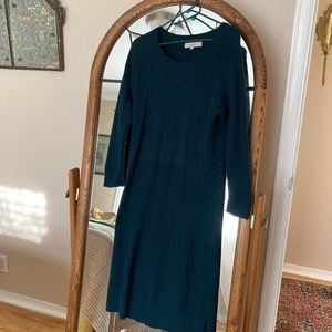 Loft sweater dress- teal blue